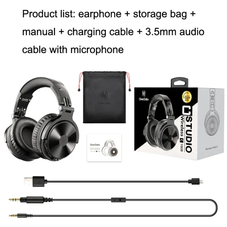 Tai nghe không dây Bluetooth OneOdio PRO-C stereo hai bên có thể tháo rời, PRO-C