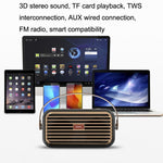 Loa Bluetooth Di Động Ngoài Trời X7 Loa Đôi Retro, Trắng, Xanh Dương, Đen, Đỏ, Xanh Lá