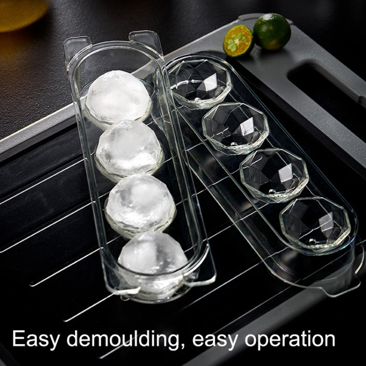 Khuôn đá viên tròn trong suốt cấp thực phẩm gia dụng, Kích thước: Lớn, Nhỏ, Trung bình, Lớn
