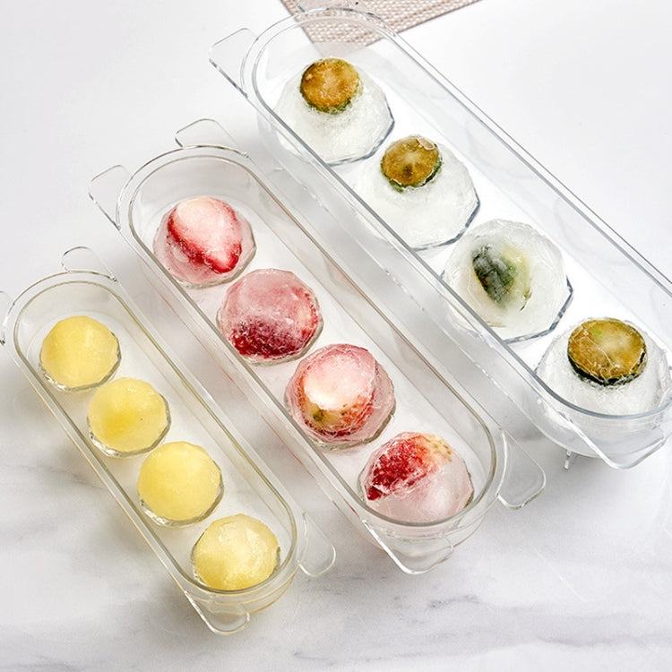 Khuôn đá viên tròn trong suốt cấp thực phẩm gia dụng, Kích thước: Lớn, Nhỏ, Trung bình, Lớn