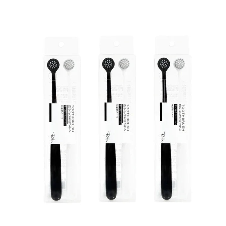 3 hộp bàn chải tóc xoắn RAOYI, đầu tròn nhỏ, bàn chải đánh răng người lớn lông mềm