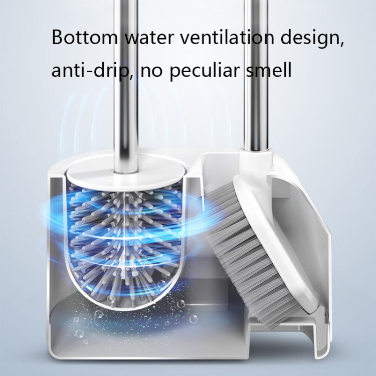 Bộ bàn chải nhà vệ sinh đầu đôi MT2 silicone, Loại để bàn, Loại gắn tường