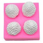 Khuôn silicon trang trí bánh fondant socola dâu tây, Trang trí bánh