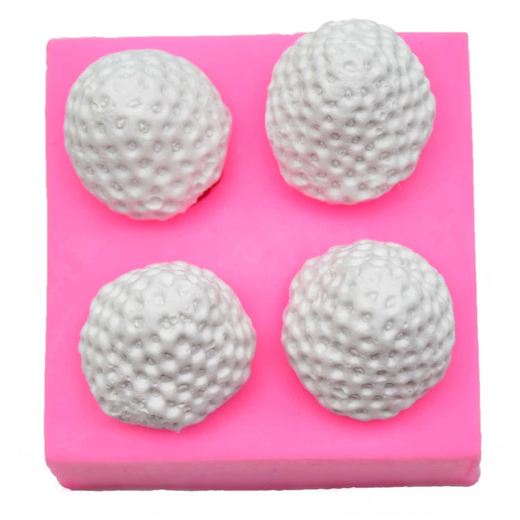 Khuôn silicon trang trí bánh fondant socola dâu tây, Trang trí bánh