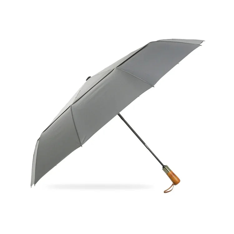 Ô gập tự động lớn hai lớp chống gió 10 xương PARACHASE, màu xám, đen, xanh hải quân, kaki