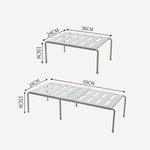 Kệ bếp đa năng thu gọn 2460, màu trắng, xám