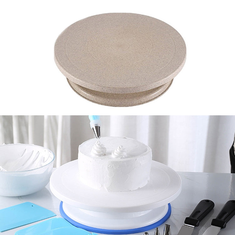 Bàn xoay làm bánh trang trí ống kem tại nhà, màu trắng, màu lúa mì, màu xanh, màu hồng