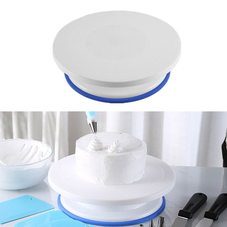 Bàn xoay làm bánh trang trí ống kem tại nhà, màu trắng, màu lúa mì, màu xanh, màu hồng