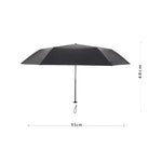 Ô chống nắng chống tia UV keo đen nhỏ gọn bằng sợi carbon PARACHASE, màu đen, xanh hải quân, kaki