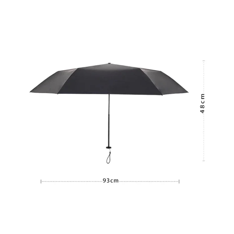 Ô chống nắng chống tia UV keo đen nhỏ gọn bằng sợi carbon PARACHASE, màu đen, xanh hải quân, kaki