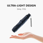 Ô chống nắng chống tia UV keo đen nhỏ gọn bằng sợi carbon PARACHASE, màu đen, xanh hải quân, kaki