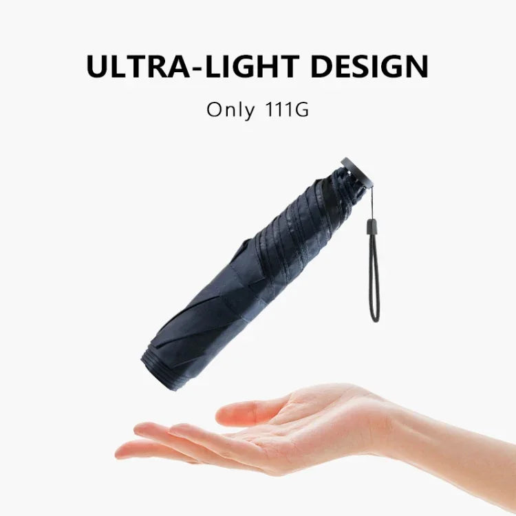 Ô chống nắng chống tia UV keo đen nhỏ gọn bằng sợi carbon PARACHASE, màu đen, xanh hải quân, kaki