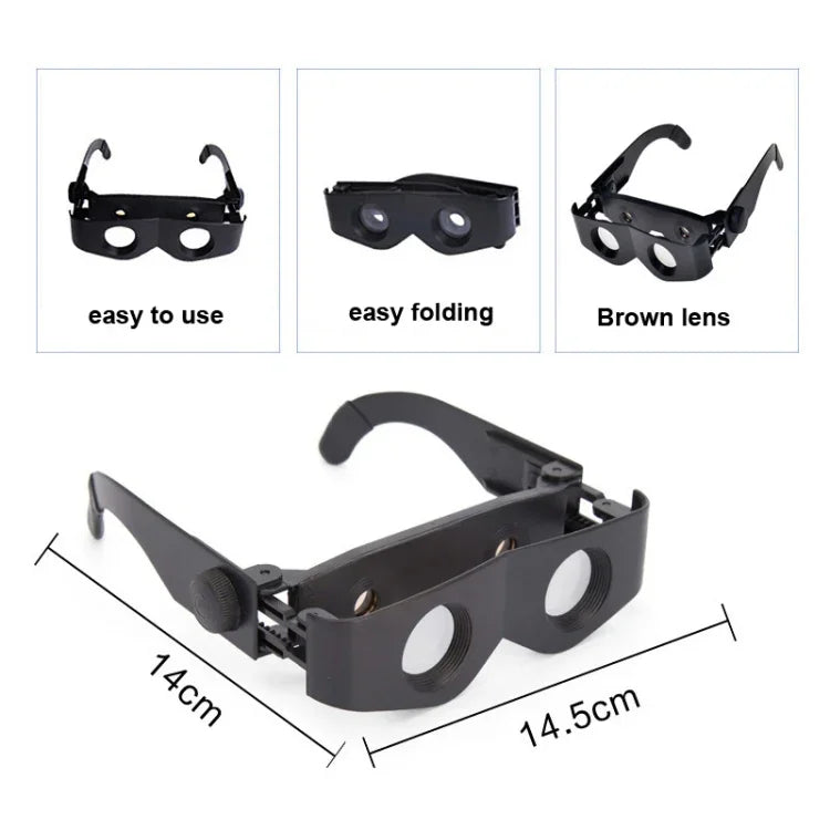 Ống nhòm câu cá HD kính phóng đại ngoài trời, kính thiên văn 3X đơn, kính thiên văn 3X + hộp đựng kính