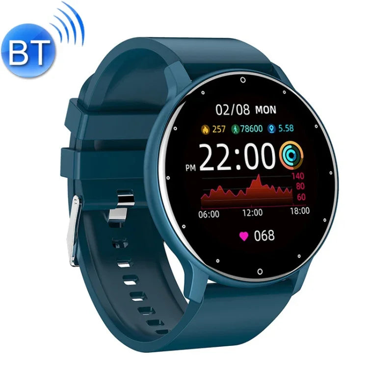 Đồng hồ thông minh ZL02 theo dõi nhịp tim, huyết áp, oxy, thể thao, đếm bước chân, Bluetooth không dây, màu xanh, đen, hồng, vàng