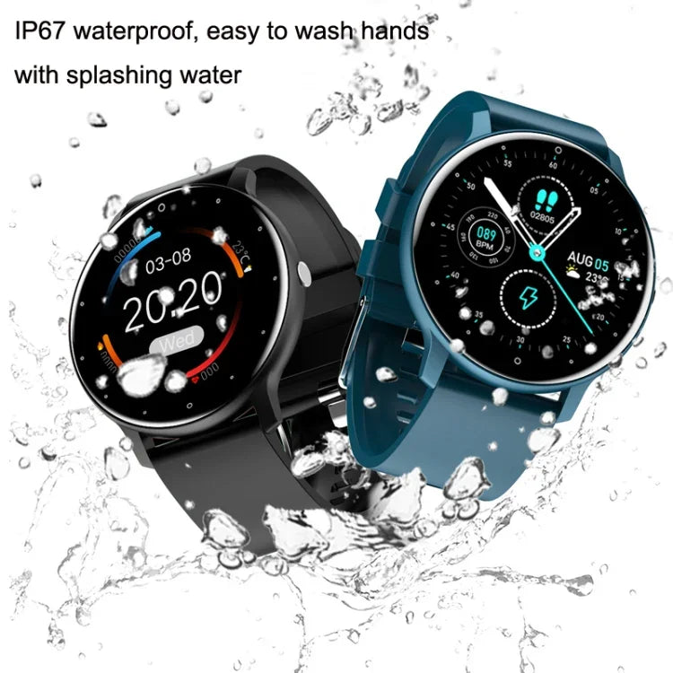 Đồng hồ thông minh ZL02 theo dõi nhịp tim, huyết áp, oxy, thể thao, đếm bước chân, Bluetooth không dây, màu xanh, đen, hồng, vàng
