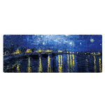 Am002 Miếng lót chuột cao su họa tiết tranh sơn dầu lớn, 300x800x4mm viền may, 400x900x1.5mm không viền may, 400x900x3mm viền may, 400x900x2mm viền may, 300x800x2mm viền may