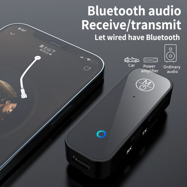 Bộ phát thu Bluetooth 2 trong 1 Bộ chuyển đổi AUX cho xe hơi TV Máy tính Bộ phát âm thanh, B28