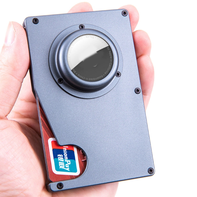 Ví đựng thẻ chống mất định vị Tracker cho AirTag thế hệ 2 / AirTag thế hệ 1, màu xanh, đen, xám, bạc