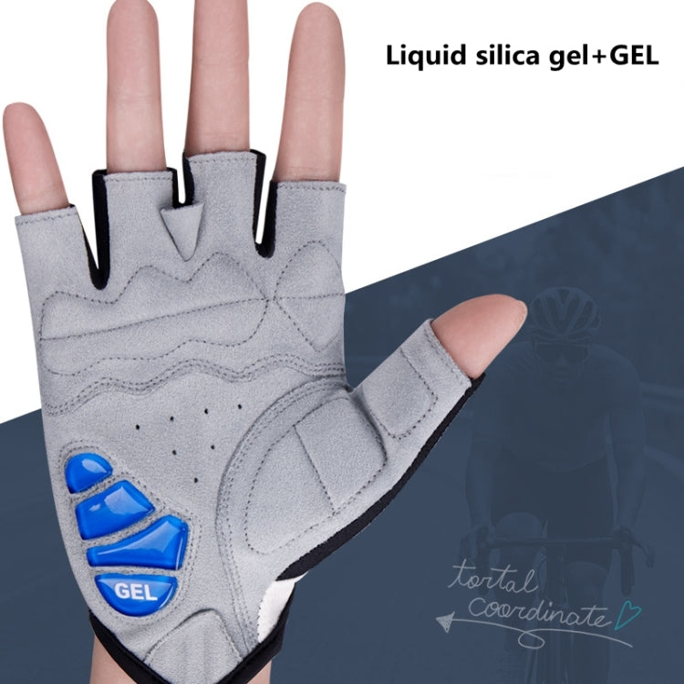 Găng tay xe đạp GIYO S-14 nửa ngón có đệm gel giảm sốc lòng bàn tay, S, M, L, XL, XXL