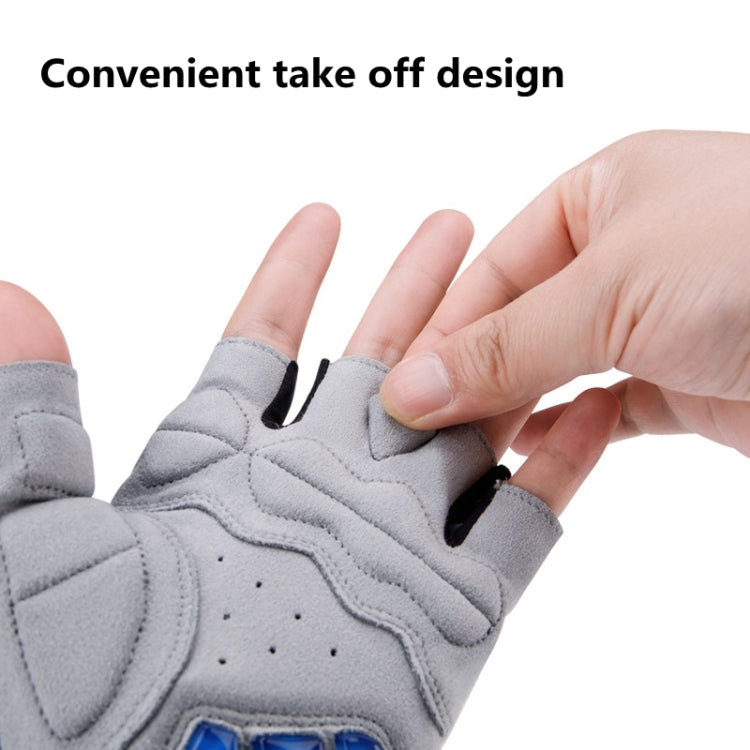 Găng tay xe đạp GIYO S-14 nửa ngón có đệm gel giảm sốc lòng bàn tay, S, M, L, XL, XXL