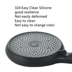 Đầu vòi sen cầm tay silicone siêu mạnh cho nhà, Kiểu dáng:, Trắng, Đen, Bạc, Trắng+Ống mềm+Chân nhôm không gian, Đen+Ống mềm+Chân nhôm không gian, Bạc+Ống mềm+Chân nhôm không gian