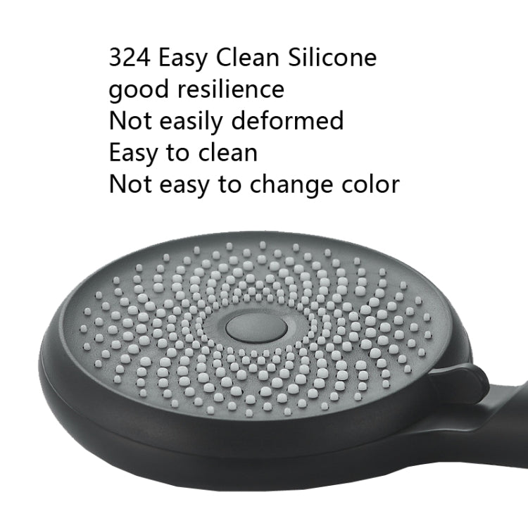Đầu vòi sen cầm tay silicone siêu mạnh cho nhà, Kiểu dáng:, Trắng, Đen, Bạc, Trắng+Ống mềm+Chân nhôm không gian, Đen+Ống mềm+Chân nhôm không gian, Bạc+Ống mềm+Chân nhôm không gian