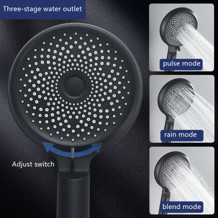 Đầu vòi sen cầm tay silicone siêu mạnh cho nhà, Kiểu dáng:, Trắng, Đen, Bạc, Trắng+Ống mềm+Chân nhôm không gian, Đen+Ống mềm+Chân nhôm không gian, Bạc+Ống mềm+Chân nhôm không gian