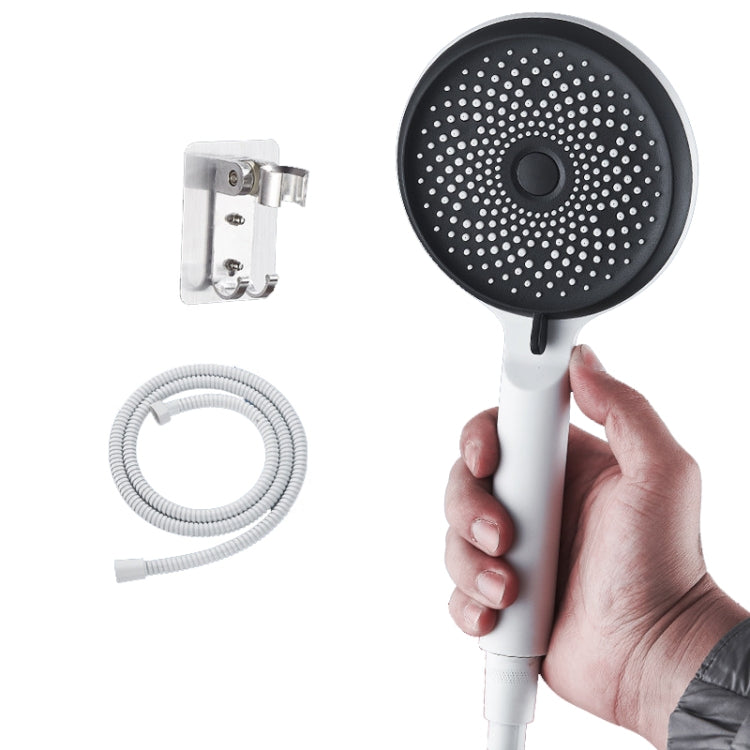 Đầu vòi sen cầm tay silicone siêu mạnh cho nhà, Kiểu dáng:, Trắng, Đen, Bạc, Trắng+Ống mềm+Chân nhôm không gian, Đen+Ống mềm+Chân nhôm không gian, Bạc+Ống mềm+Chân nhôm không gian