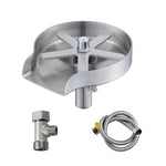 Vòi rửa tự động áp lực cao, kiểu dáng: Đen, Đen + ống mềm + G1/2 ba chiều, Đen + ống mềm + G9/16 ba chiều, Thép không gỉ 304, Thép không gỉ 304 + ống mềm + G1/2 ba chiều, Thép không gỉ 304 + ống mềm + G9/16 ba chiều, Bạc