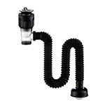 Ống nước lavabo khử mùi gia đình, kiểu dáng: A Nắp đen có rổ và chống tràn, B Nắp trắng có rổ và chống tràn, C Nắp đen không rổ có chống tràn, D Nắp trắng không rổ có chống tràn, E Nắp đen không rổ và không chống tràn