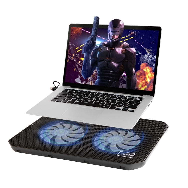 Quạt làm mát laptop NUOXI M10 hai cổng USB