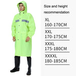 Áo mưa phản quang đi xe ngoài trời cho người lớn X18 Siamese, XL, XXL, XXXL, XXXXL