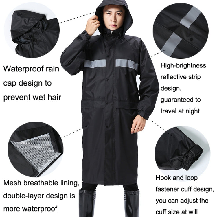 Áo mưa phản quang đi xe ngoài trời cho người lớn X18 Siamese, XL, XXL, XXXL, XXXXL