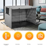 Oxford Cloth Pet Cage Cover Outdoor Furniture Dustproof Rainproof Sunscreen Cover, 63.5x48x50cm, 79x50.8x53cm, 94x61x63.5cm, 109x74x76cm, 124.5x79x84cm