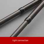 Cần câu cá carbon rút ngắn, cần câu quăng, các kích thước 1.8m, 2.1m, 2.4m, 2.7m, 3.0m
