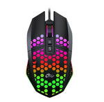 Chuột chơi game văn phòng FMOUSE X801 8 phím 1600DPI phát sáng rỗng, kiểu: đen không dây sạc lại, trắng không dây sạc lại, đen có dây, trắng có dây