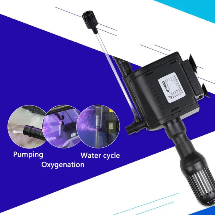 Bơm yên tĩnh lọc bể cá đa chức năng tạo oxy, Phích cắm CN, JP-500G 6W, JP-700G 12W, JP-900G 20W, JP-1100G 25W, JP-1500G 45W