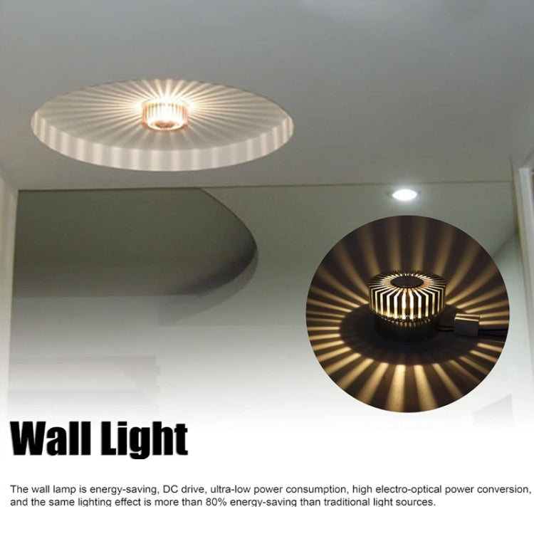 Đèn hành lang nhôm LED hoa hướng dương trang trí hành lang, lắp đặt nhìn thấy 1W, lắp đặt nhìn thấy 3W, lắp đặt ẩn 1W, lắp đặt ẩn 3W