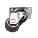 Giá phơi bàn gấp đáy phẳng, bánh xe TPE trục đơn di động, kích thước 1 inch, 1,25 inch, 1,5 inch, 2 inch