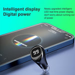 Tai nghe Bluetooth F6 mini không nhìn thấy, tai nghe kỹ thuật số cho doanh nhân, F6 Đen, F6 Trắng