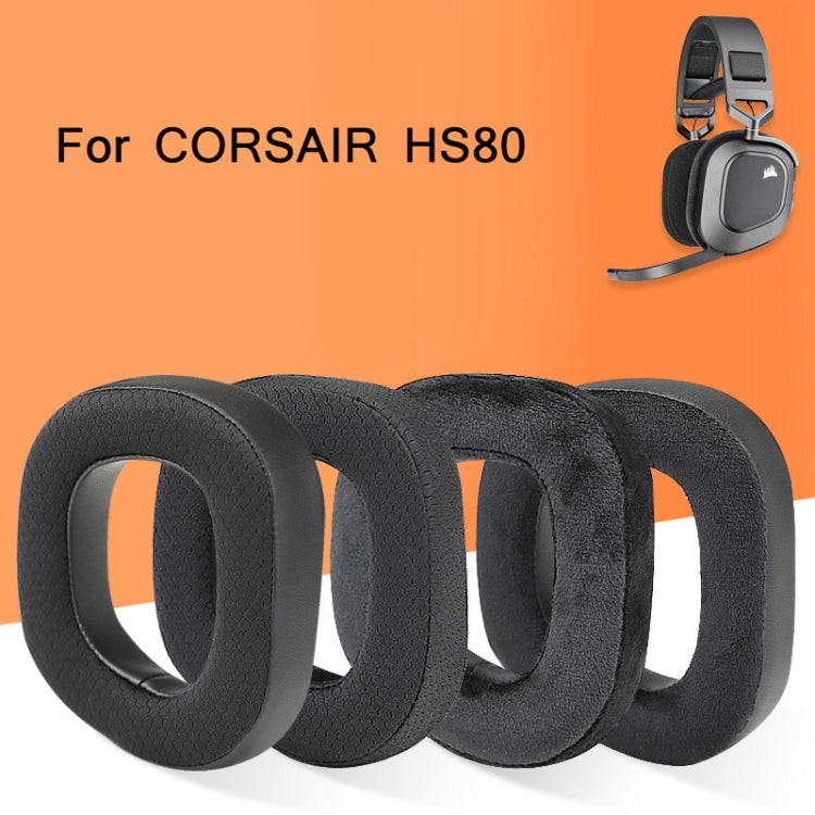2 cái Hộp đựng tai nghe RGB cho CORSAIR HS80, Lưới toàn phần, Lưới + Da Protein, Nhung toàn phần, Nhung + Da Protein