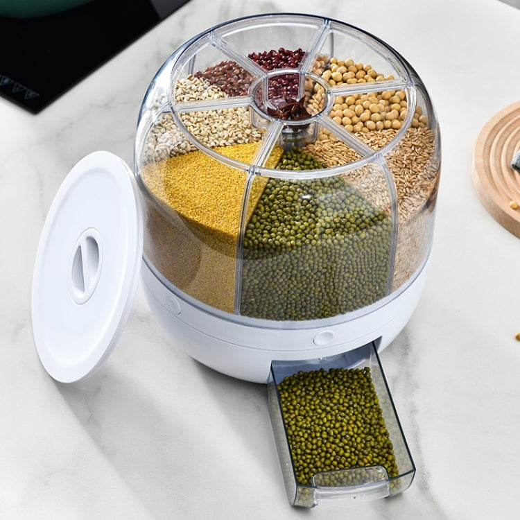 Hộp đựng ngũ cốc xoay chia khu vực nhà bếp, hộp đựng ngũ cốc