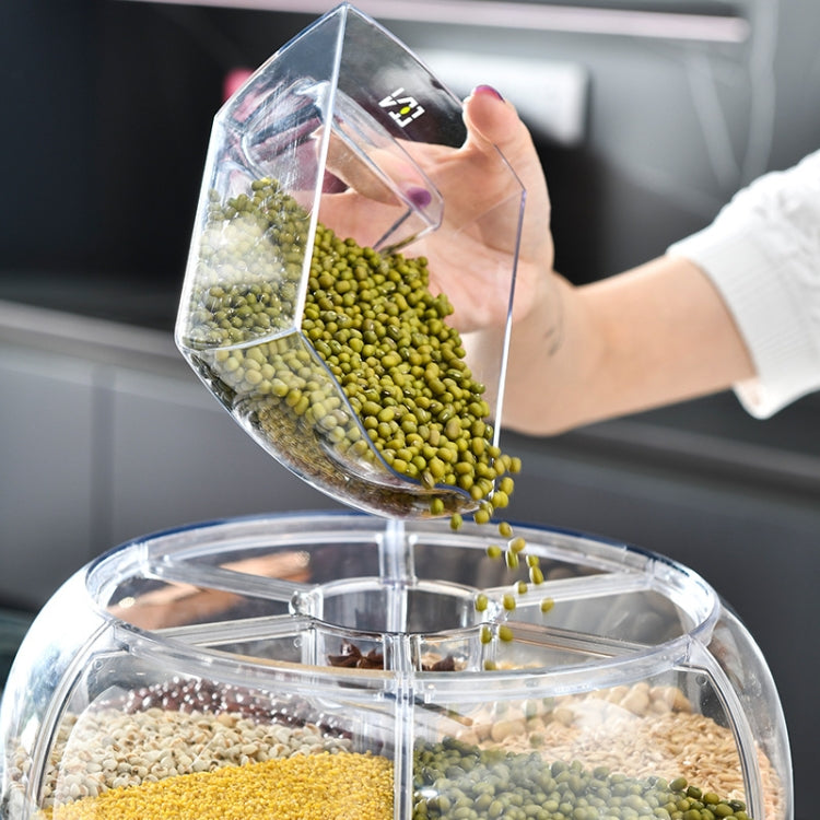 Hộp đựng ngũ cốc xoay chia khu vực nhà bếp, hộp đựng ngũ cốc