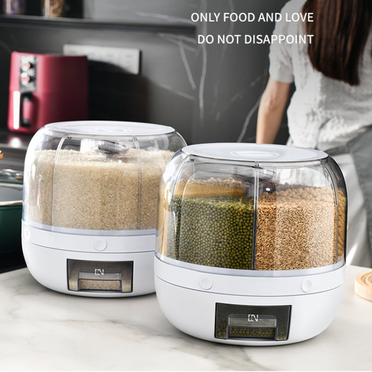 Hộp đựng ngũ cốc xoay chia khu vực nhà bếp, hộp đựng ngũ cốc