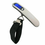 Cân hành lý điện tử cầm tay inox cân nhanh di động, đen, trắng