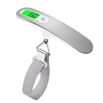 Cân hành lý điện tử cầm tay inox cân nhanh di động, đen, trắng