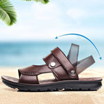 Dép sandal chống trượt dùng đôi ngoài trời, giày đi biển nam thường ngày, size 40, 41, 42, 43, 44, 45, 46, 47