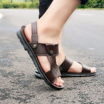 Dép sandal chống trượt dùng đôi ngoài trời, giày đi biển nam thường ngày, size 40, 41, 42, 43, 44, 45, 46, 47