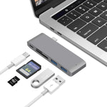 Dock chia cổng USB-C sang HDMI, đầu đọc thẻ, thông số: 5 trong 1 màu xám, 5 trong 1 màu bạc, 6 trong 1 màu xám, 6 trong 1 màu bạc