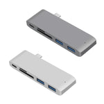 Dock chia cổng USB-C sang HDMI, đầu đọc thẻ, thông số: 5 trong 1 màu xám, 5 trong 1 màu bạc, 6 trong 1 màu xám, 6 trong 1 màu bạc